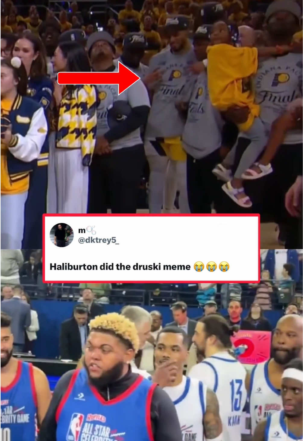 Hali pulled a Druski during the ECF MVP announcement 🤣 (via @DRUSKI, H/T dktrey5_) #NBA #basketball #nbabasketball #druski