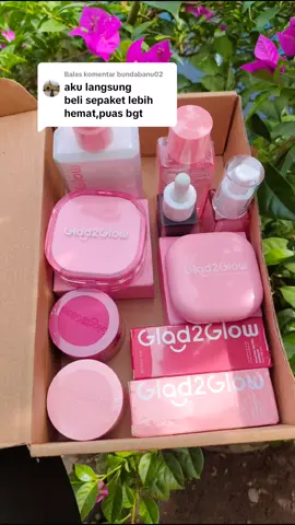 Membalas @bundabanu02 lebih hemat beli sepaket y kan,puas bgt ,,paket lengkap g2g emang bener² murah bgt,dari harga 500an skrng cuma 100 ribuan aja ,buruan kalian beli skrng sblm harga kembali normal #g2g #g2gpaketlengkap #paketbundling #glad2glow 