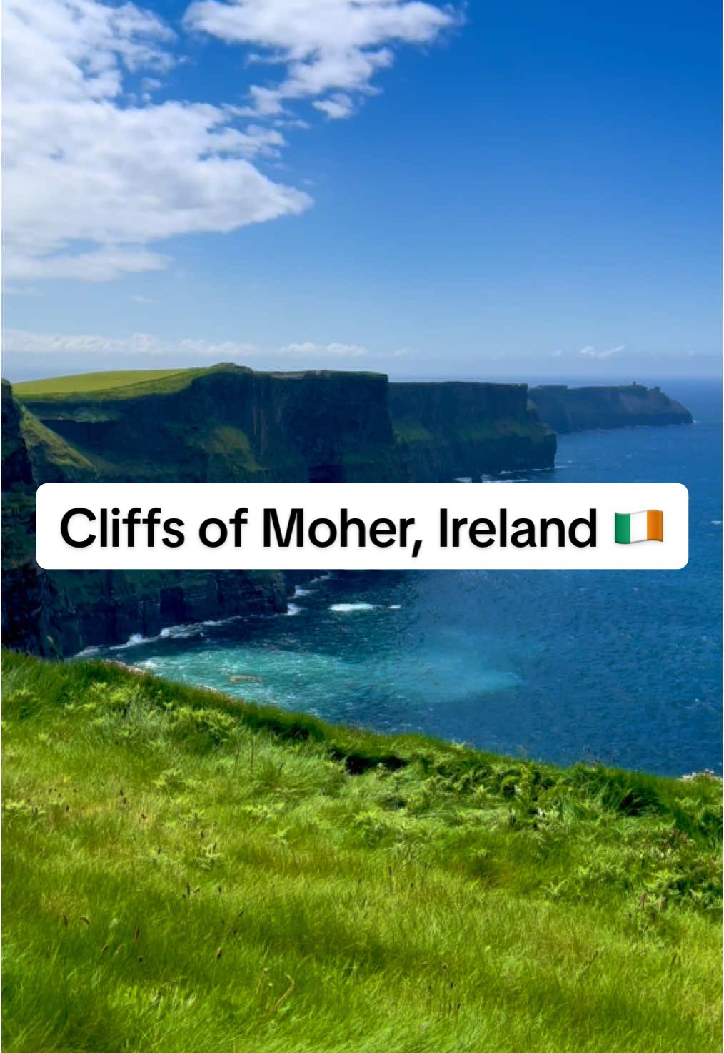 Ireland has some of the most beautiful natural scenery I’ve ever seen 🇮🇪 #ireland #cliffsofmoher #adventuretravel ##naturelovers#beautifuldestinations #travelcontent #exploretheworld #landscapephotography #creatorsearchinsights 