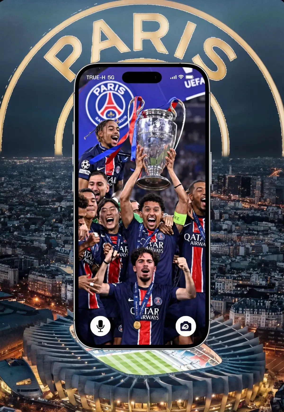 Congrats to Paris on the UCL 2025 #wallpaper #4k #paris #ucl2025🔥⚽️ #ucl #2025 #football #fyp 