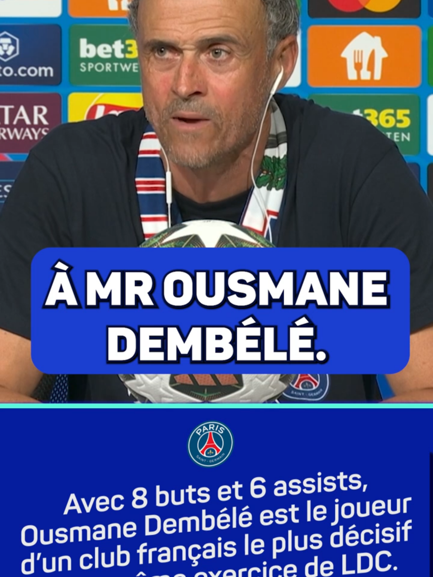 🤩 Pour Luis Enrique, Ousmane Dembélé mérite le Ballon d’Or !  #beINSPORTS #Interview #foot #football #soccer #ucl #ldc #championsleague #LigueDesChampions #psg #parissg #paris #inter #sport