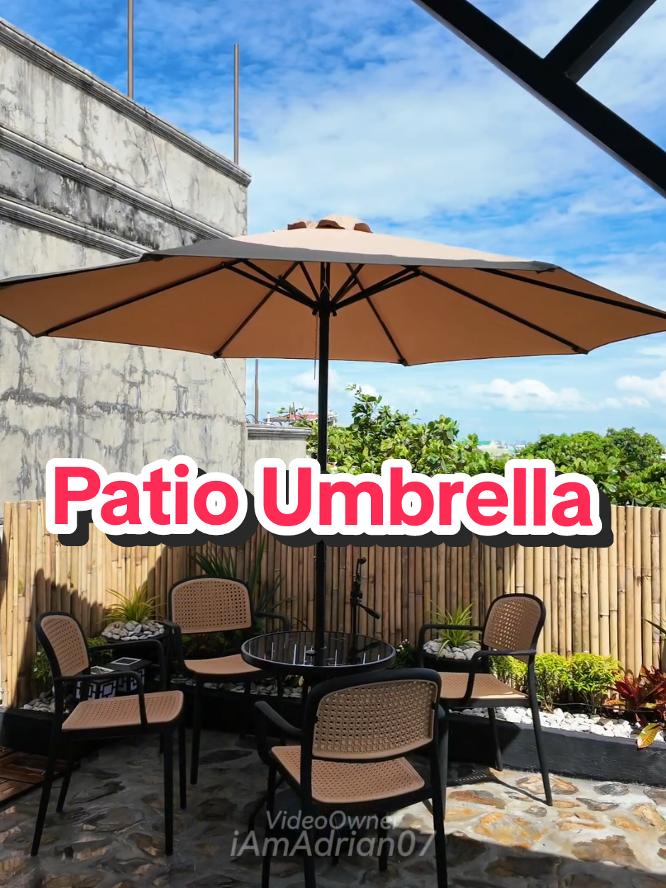 Patio Garden Umbrella ⛱️ #tiktoksaya #retractableumbrella  #gardenumbrella  #outdoorumbrella  #sunshade  #patioumbrella  #umbrella 