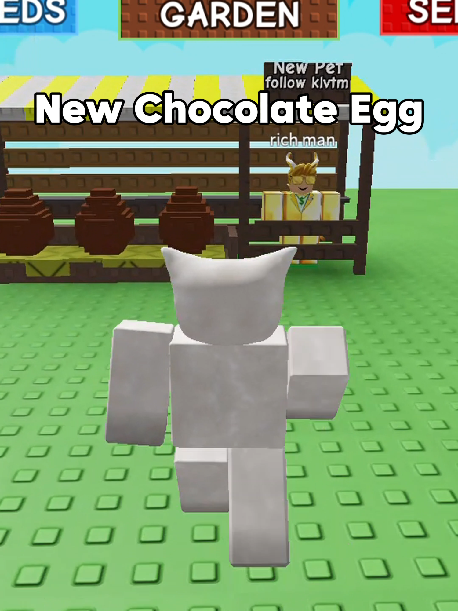 Grow a garden new chocolate egg update leaked  #roblox#growagarden