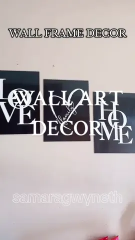 Simple yet elegant 😍 WALL DECOR #walldecor #householdgoods #household #family #Love #frameart #blackwhiteframe #aesthetic 