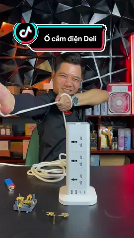 #xuhuong Ổ cắm điện cao cấp deli #bảoanrevieww #review #deli #ocamdien 