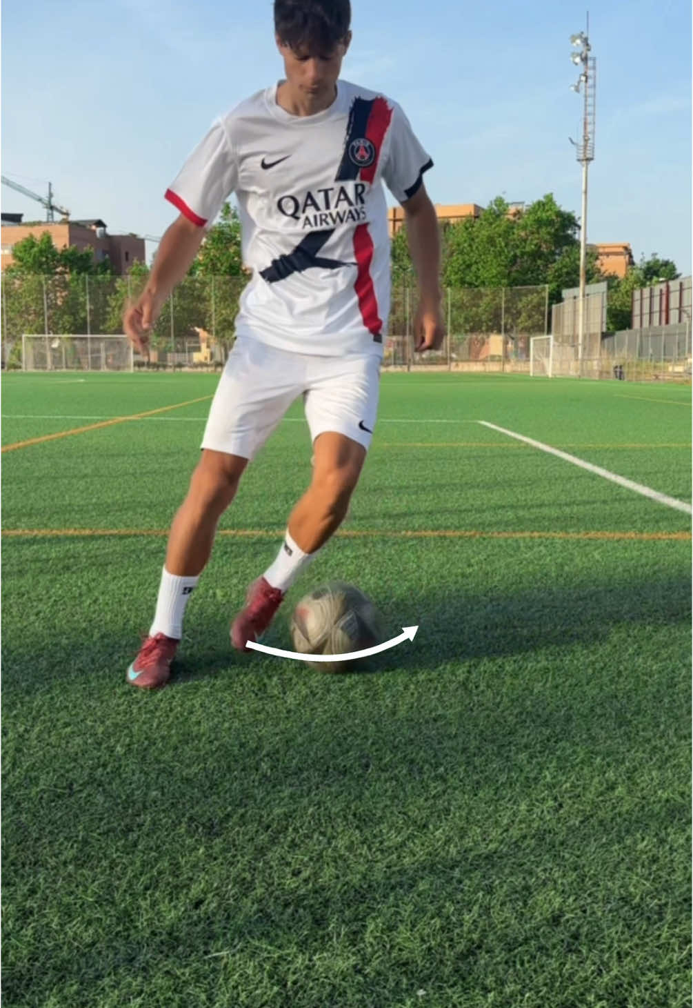 Step over x elastico skill 🔥⚽️ #Soccer #futbol #football 