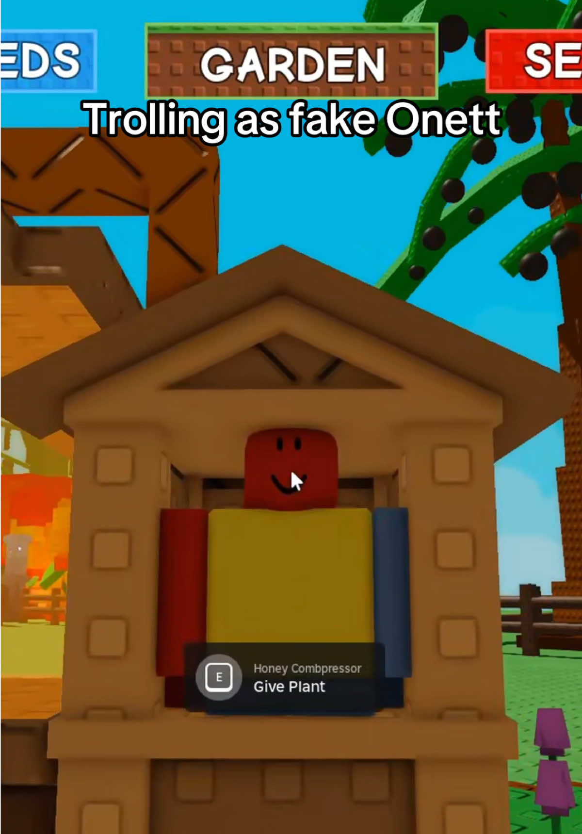 Try it 😂#growagarden #roblox #viral #itzredfire #bizzybees #bee #onett #fyp #redfire #trolling 