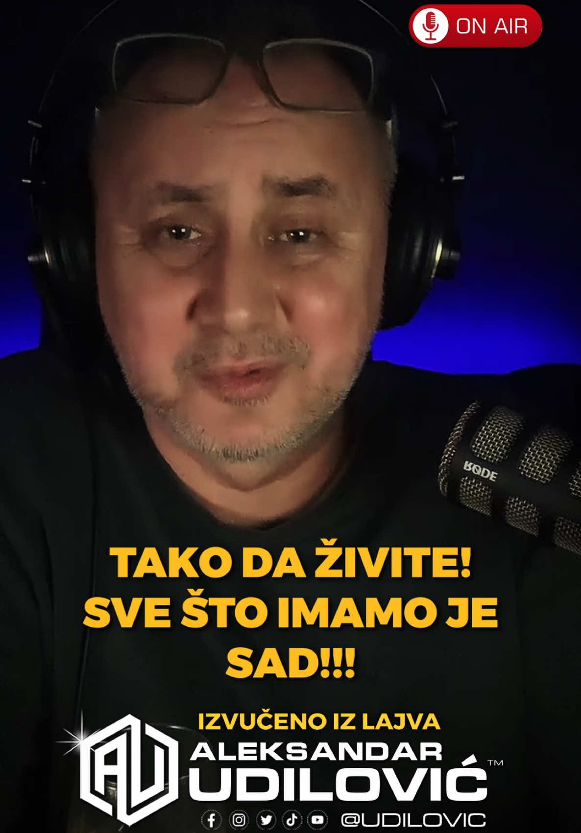🎙️ Aleksandar Udilović - Ni ne slutiš koliko si srećan... #OFF!!! Stvarno nam ne treba puno za sreću!!! Mislite o ovome!!!  Autor teksta: Miroslav Mika Antić #Udilovic #MikaAntic #Sreca #MaloZaSrecuTreba #IzvucenoIzLajva #UmestoNocnogPrograma #TikTokBalkan #ForYouPage 