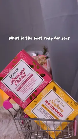 My top 2 whitening soap 🤍✨🥰 #creatorsearchinsights #bonita #antiacnesoap #whiteningsoap #skincare #skincaretips #himalayanpinksaltsoap #sunflowerniacinamidesoap #niacinamidesoap 
