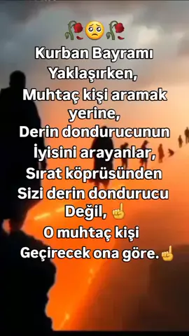 kurban bayramı yaklaşırken muhtaç kişi aramak yerine derin dondurucunun iyisini arayanlar sırat köprüsünden sizi derin dondurucu değil o muhtaç kişi geçirecek ona göre ☝️☝️🥀🥀🥀#keşfet #keşfetbeniöneçıkar 