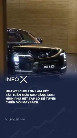 Huawei chơi lớn: làm két sắt cất tiền, trần mưa sao băng trong xe, màn hình phủ hết táp lô để tuyên chiến với Maybach.  #xuhuong #xuhuongtiktok #trend #trending #Huawei #Maextro  #s800