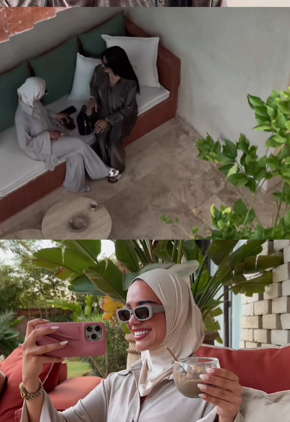 @iamm.aicha & @Fati ⚜️ Brussels places wearing our newest sets #pourtoi #furdich #fyp #matchingset #bestiesforever #modestfashion 