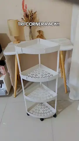 space saver talaga netong tri,corner rack na nabili,#trolleyorganizer #trolleyrack #tricornerrack #triangularcornerstoragerack 
