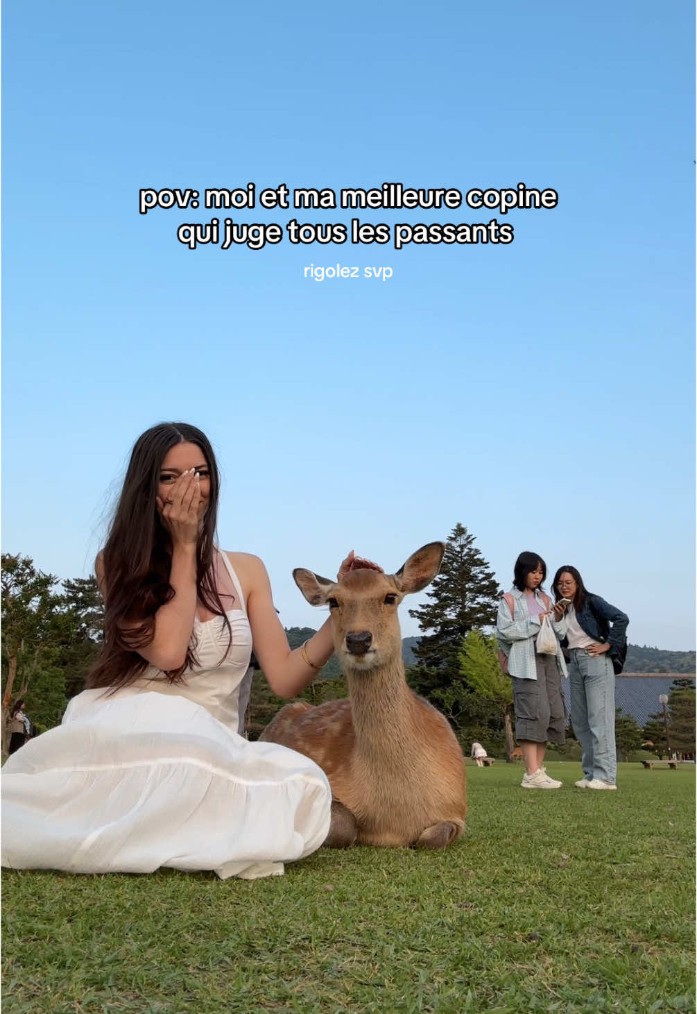 on est trop mignonne  #humour #biche 