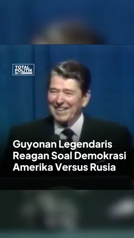 GUYONAN LEGENDARIS REAGAN SOAL DEMOKRASI AMERIKA VS RUSIA #totalpolitik #ronaldreagan #amerika #lucu #komedi 