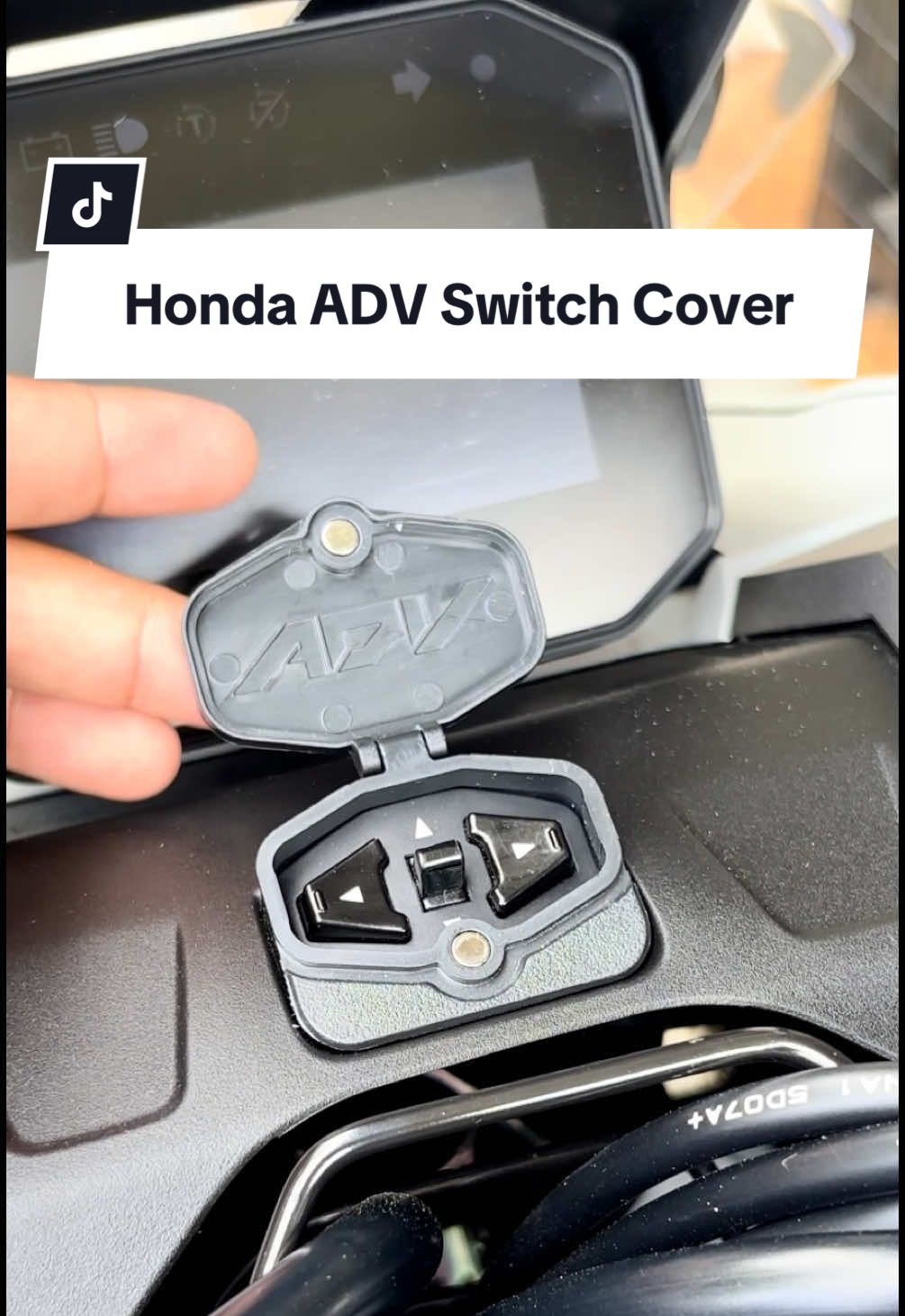 Honda ADV Toggle Switch Cover #hondaadv #honda #hondaadv160 #toggleswitch #motorcycleaccessories 