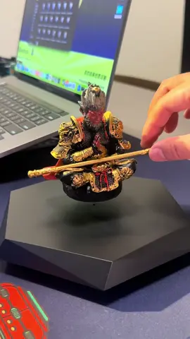 Mô hình Wukong ngồi thiền – Nhỏ gọn mà thần thái! #Wukong #BlackMythWukong #MôHìnhTrangTrí #DecorBànLàmViệc #MôHìnhKimLoại 