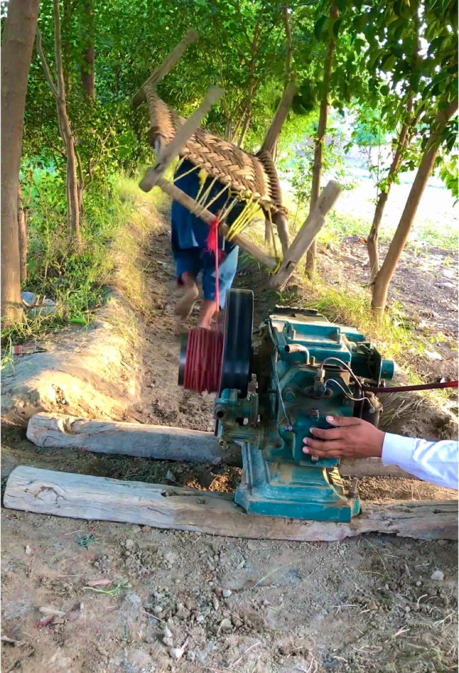 Charpai help with diesel engine start new experiment 😁#trending #shorts #malikzahoor 
