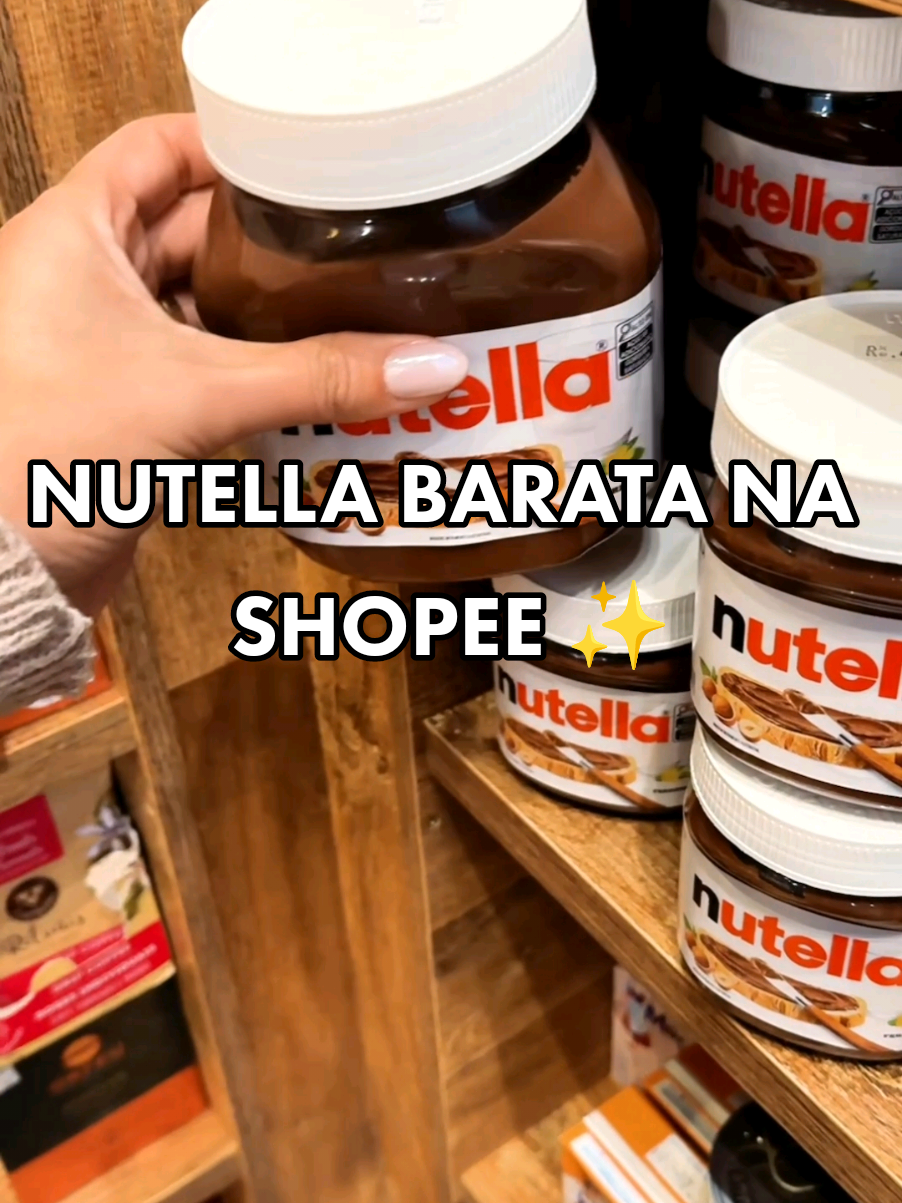 Nutella mais barata que no mercado!  Comente Nutella que te envio o link ✨️ #nutella #sobremesa #shopee 