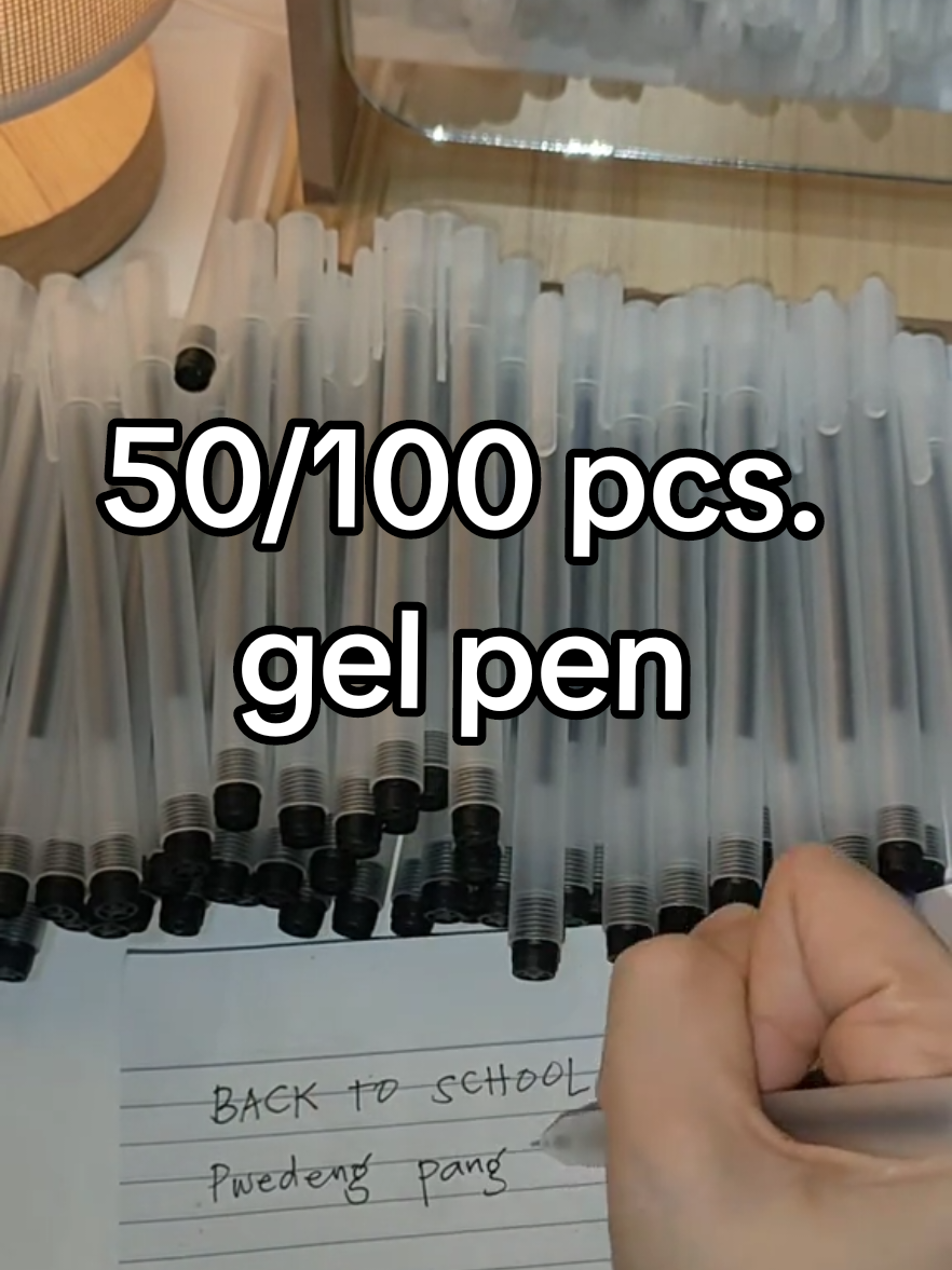 50/100 pcs gel pen. Super sulit talaga! Maging wais na student. Mahal ang paisa isa sa tindahan, pwede mo pang ibenta ☺️ #ballpenbundle #100pcsballpen #pangtindahan #tindahan #negosyo #balikeskwela #schoolsupplies #ballpen #signpen #backtoschool  #TikTokShop #starshop #sulitdeals #sale 