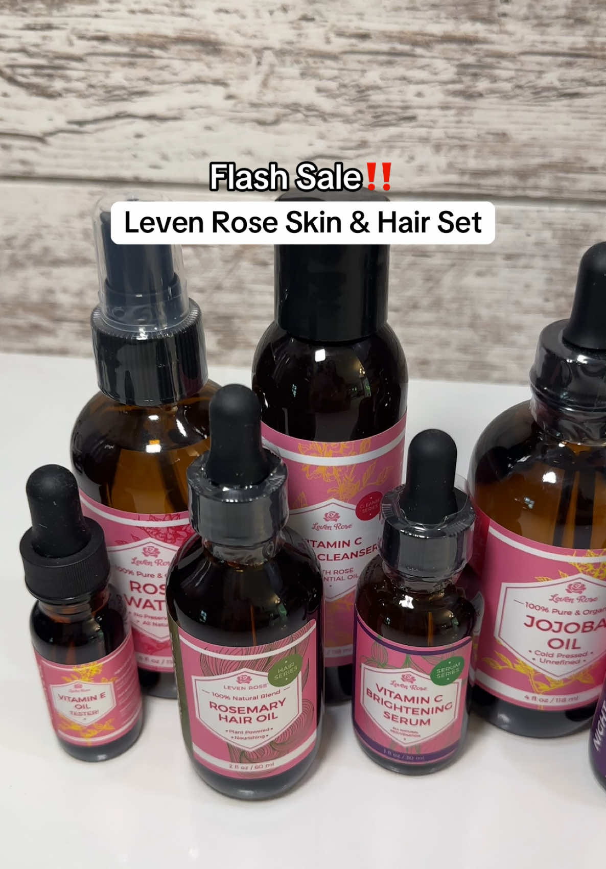 Leven Rose skin and hair care set is now on sale! #beauty #skincare #haircareroutine #hairoil @Leven Rose 