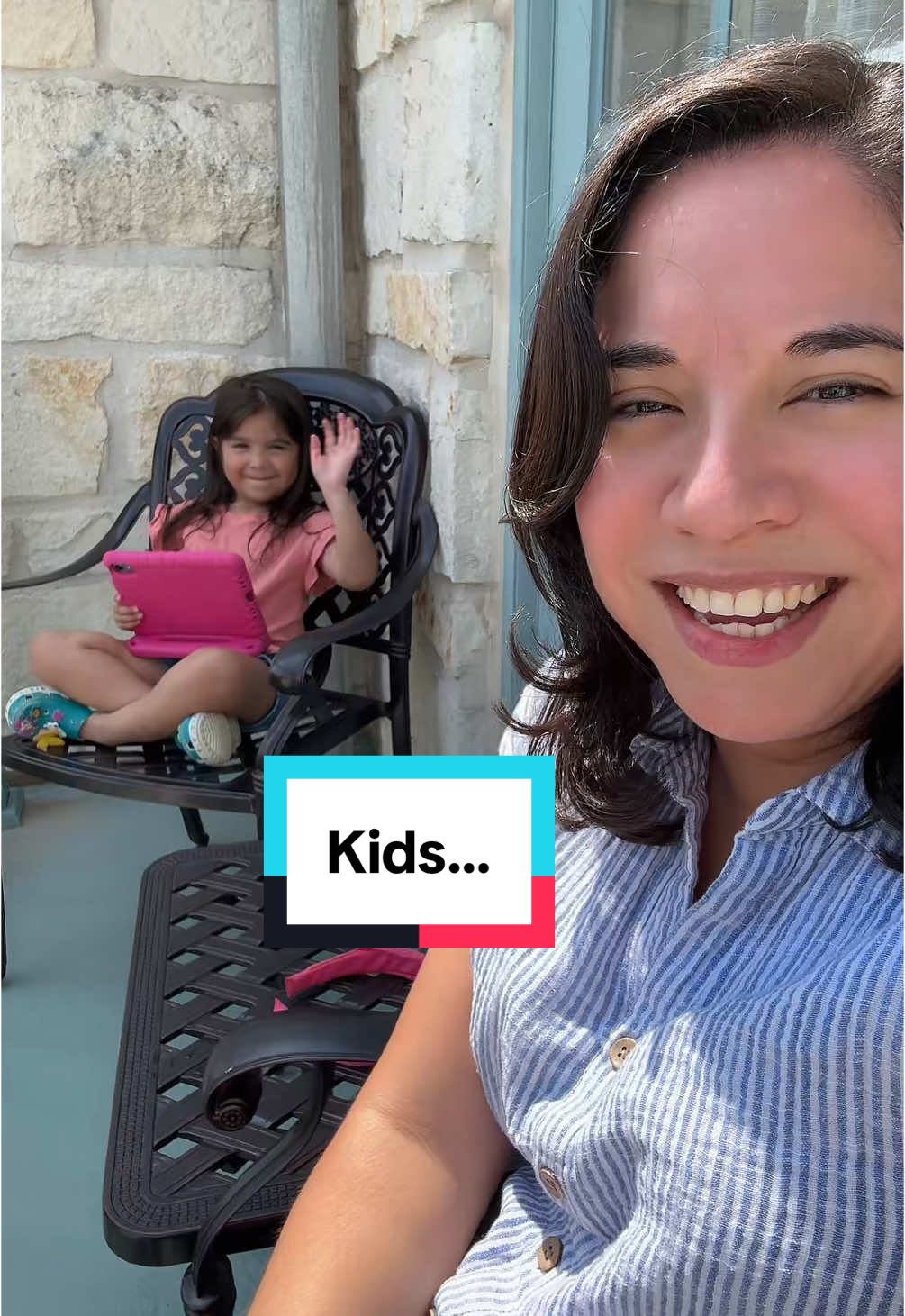 I paid with credit card points, not cash. But still 😜 What’s the difference between a balcony and a patio? According to the suite description, this is actually a balcony 🙃 #kidsthesedays #fyp #travelhacking #balconyview #travelingwithkids #morningcoffee 