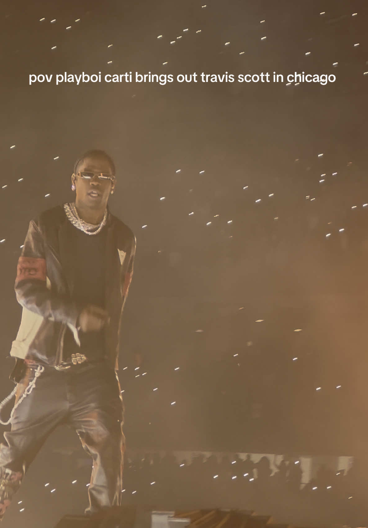 @playboicarti & @Travis Scott chicago night 2 won 🗣️🗣️🗣️ #chicago #fyp #afterhourstildawnstadiumtour #theweeknd #playboicarti #traviscott #concert #soldierfield #fein 
