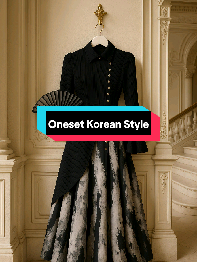 Setelan Atasan Dan Baju Long Dress Hitam Lengan Panjang Oneset Wanita Korean Style M647#setelanatasan #longdress #onesetwanita #onesetkoreanstyle #oneset 