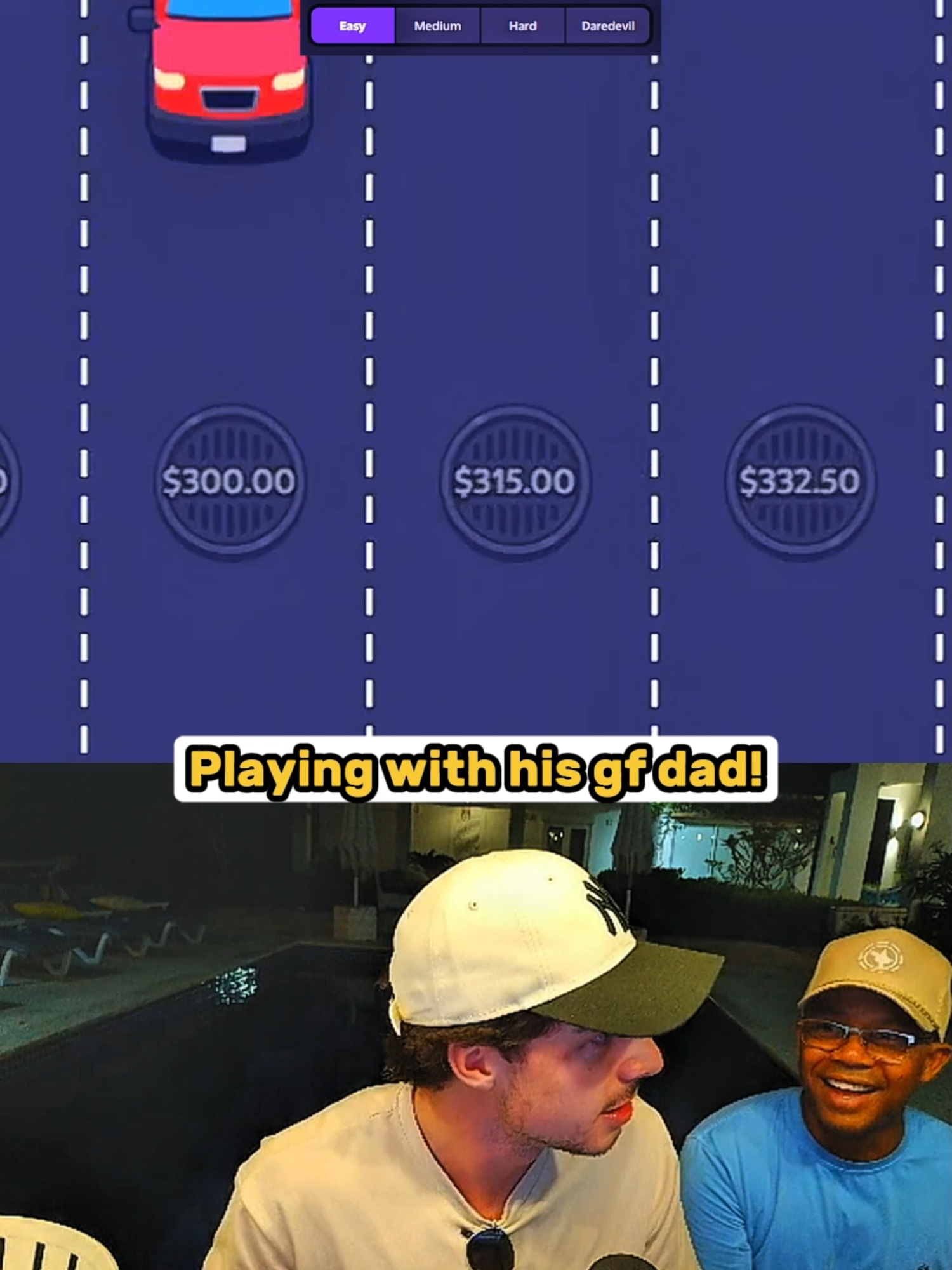 Playing chicken game with his gf's spanish dad! #streamerclips #crossyroad #kickstreamer #rydurz