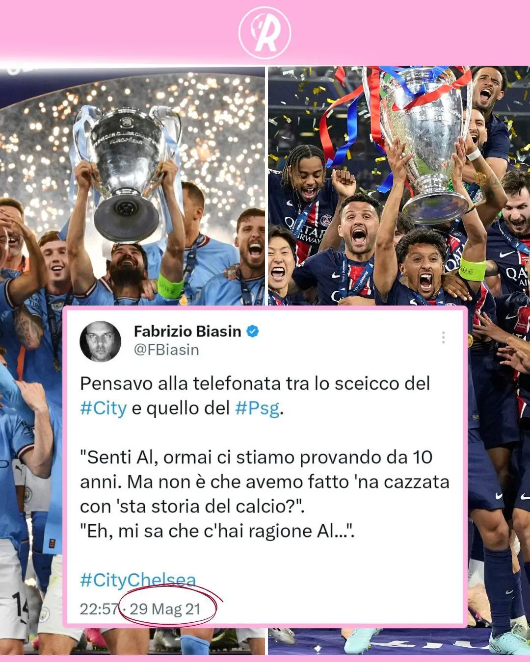 Tweet invecchiati malissimo 😅 #ChampionsLeague #PSG #ManchesterCity #TikTokCalcio #Rompipallone