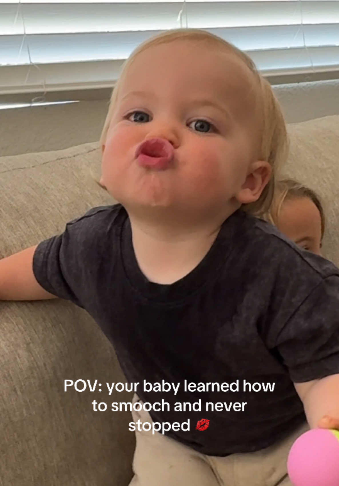 Just in case you were wondering, the kisses haven't stopped. 🤭 #babyboy #cutebaby #babykisses 