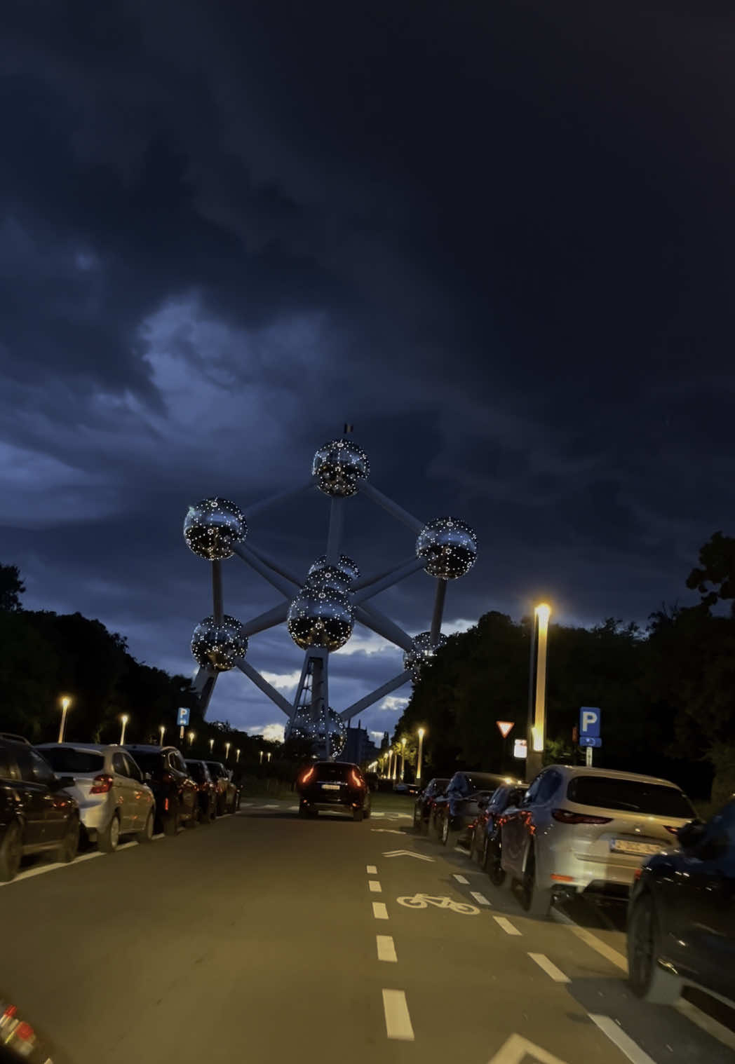 #atomium #belgium #bruxelles #night #fyp 