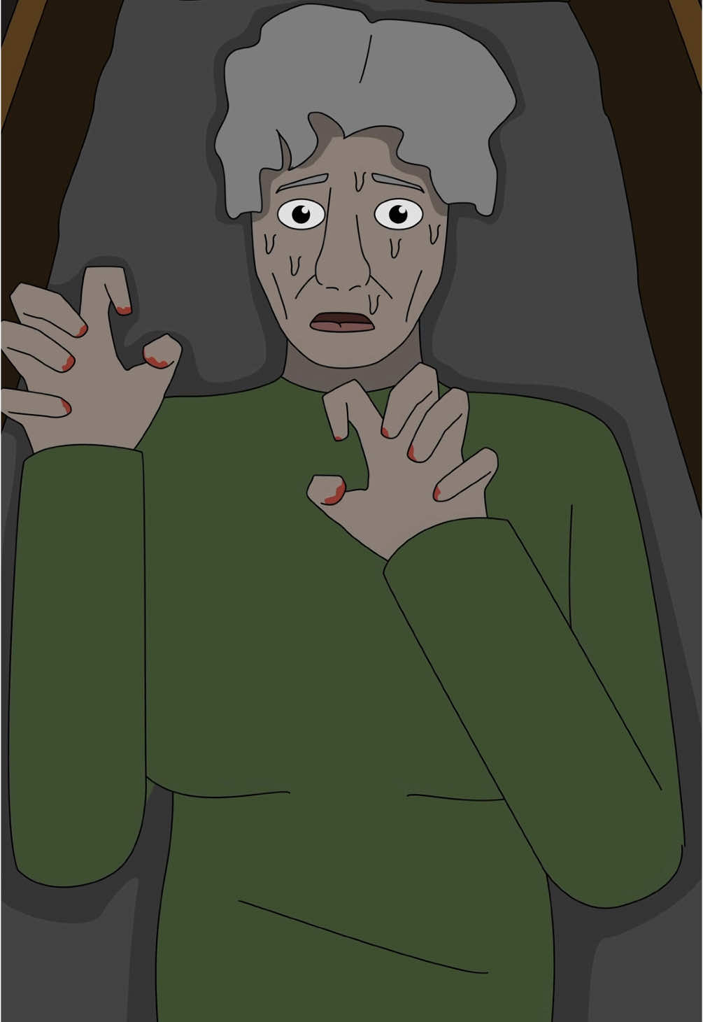 SHE WOKE UP AT HER OWN FUNERAL😱‼️#scarytiktoks #disturbing #horror #scary #creepy #storytime #animation #truecrime 