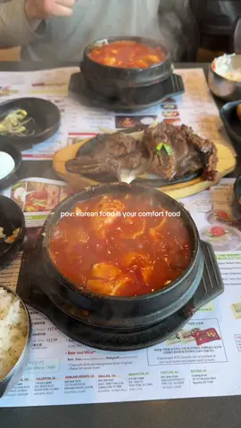 A hug in a bowl 🍲💛 BCD Tofu House  #bcd #la #losangeles #tofusoup #koreanfood #comfortfood #cravings #laeats 