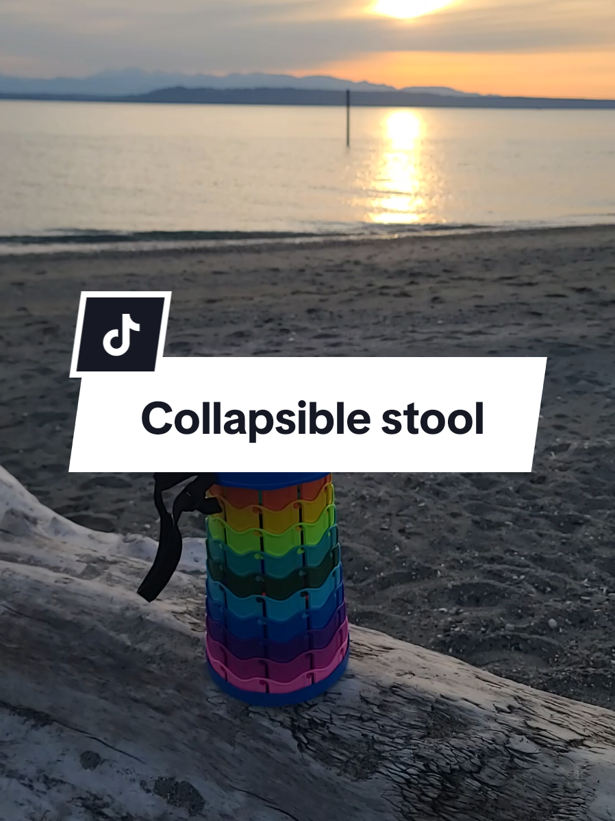 Rainbow 🌈 collapsing stool Portable and practical.  #scienceisreal #nohumanisillegal #kindnessiseverything #blacklivesmatter #ally #pridemonth #lgbtqally #lgbtqia #LoveIsLove 