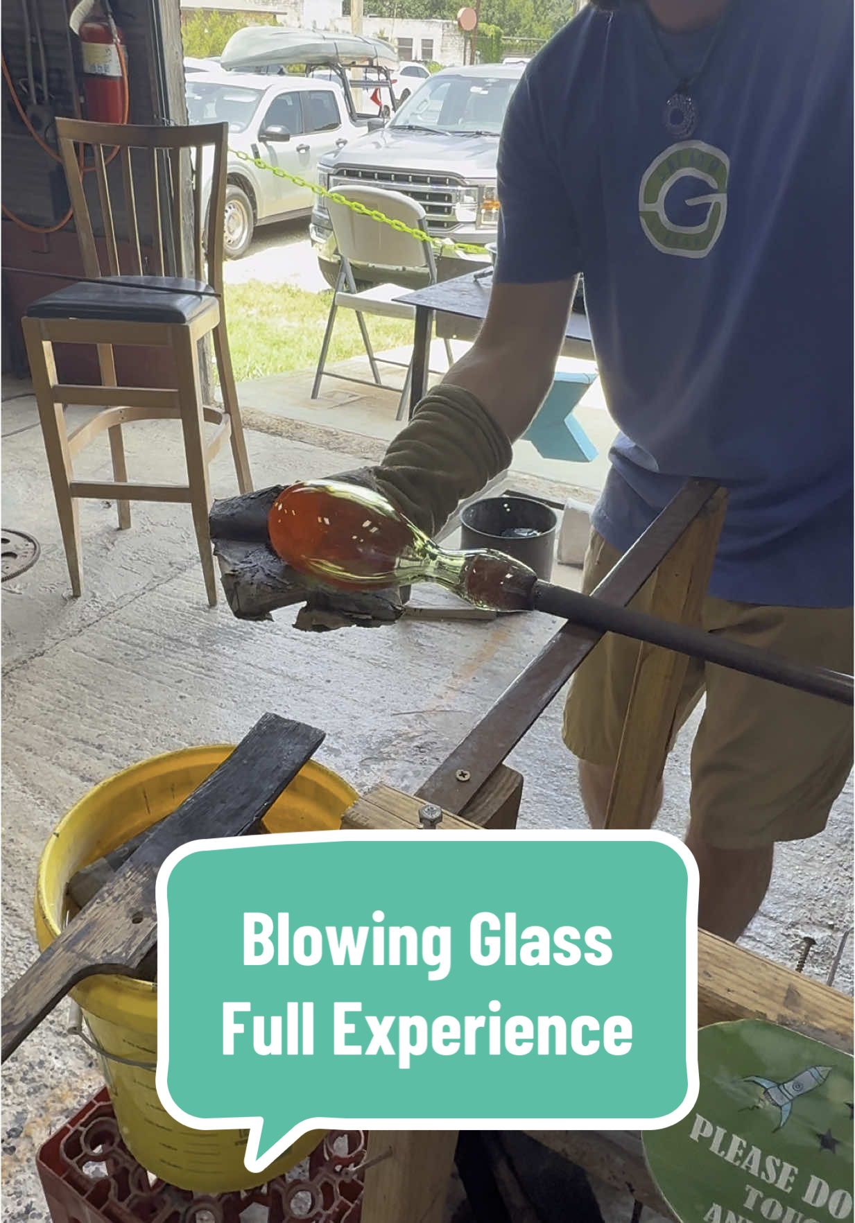 Here’s my full vlog on my Glass Blowing experience with Salado Glassworks. Super cool! They have different projects for different times of the year, but always an option to make a cup. #glassblowing #saladoglassworks #salado 