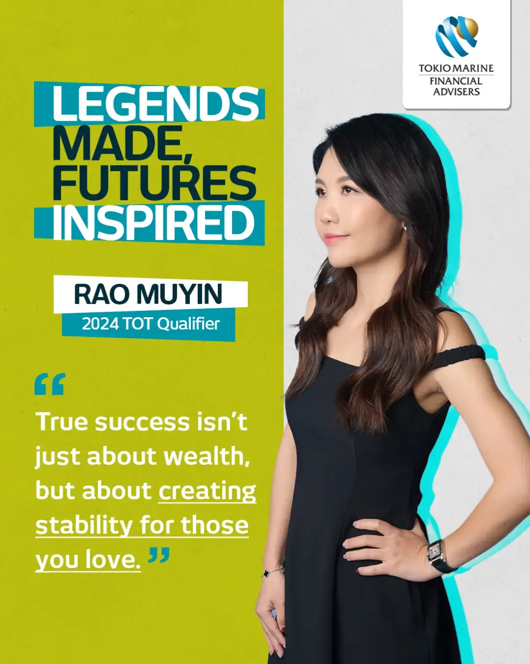 Raised by parents who gave their all, Top Of The Table Qualifier Rao Muyin now pays it forward, as a parent and a trusted guide. 🤝 Her quiet weekends are spent with family and (her must-have bowl of rice🍚). Come weekdays, she walks alongside her clients through life’s milestones – steady, thoughtful, and always leading with purpose. Ask her what makes a successful advisor, and she’ll say: “It’s not about avoiding storms, but helping clients dance in the rain – prepared, adaptable, and always focused on their horizon.” 💙 #TMFAS #TokioMarine #2024TOTQualifier #LegendsMadeFuturesInspired #FinancialPlanning #FinancialSuccess 
