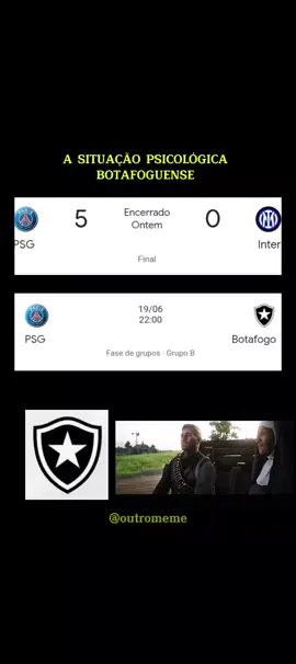 Medo é o suficiente???? 💀😔 #championsleague #reddeadredemption2  #medo #psg #botafogo #outromeme 