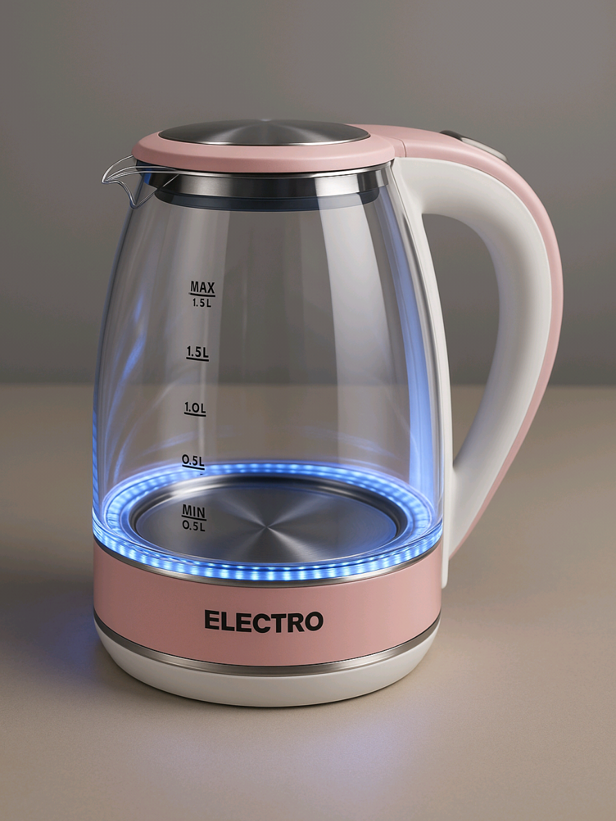 Ela é rosa, tem LED azul e ainda ferve água em minutos! Além de prática, é um charme na sua cozinha. Se você ama produtos funcionais e estilosos, essa jarra elétrica foi feita pra você! Disponível nas voltagens 110v e 220v. Capacidade de até 1,8L. Vidro temperado e acabamento premium em inox. #achadinhosrosa #cozinhalinda #cozinhapink #chaleiraelétrica #ShopeeAchados #acheinashopee 