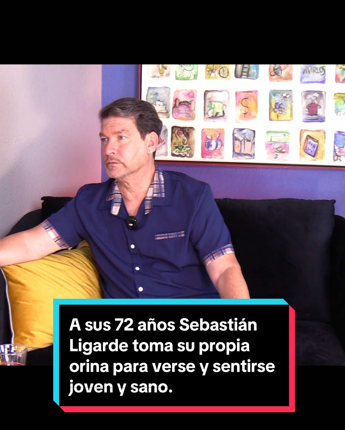 A sus 72 años Sebastián Ligarde toma su propia orina para verse y sentirse joven y sano. #matildeobregon 