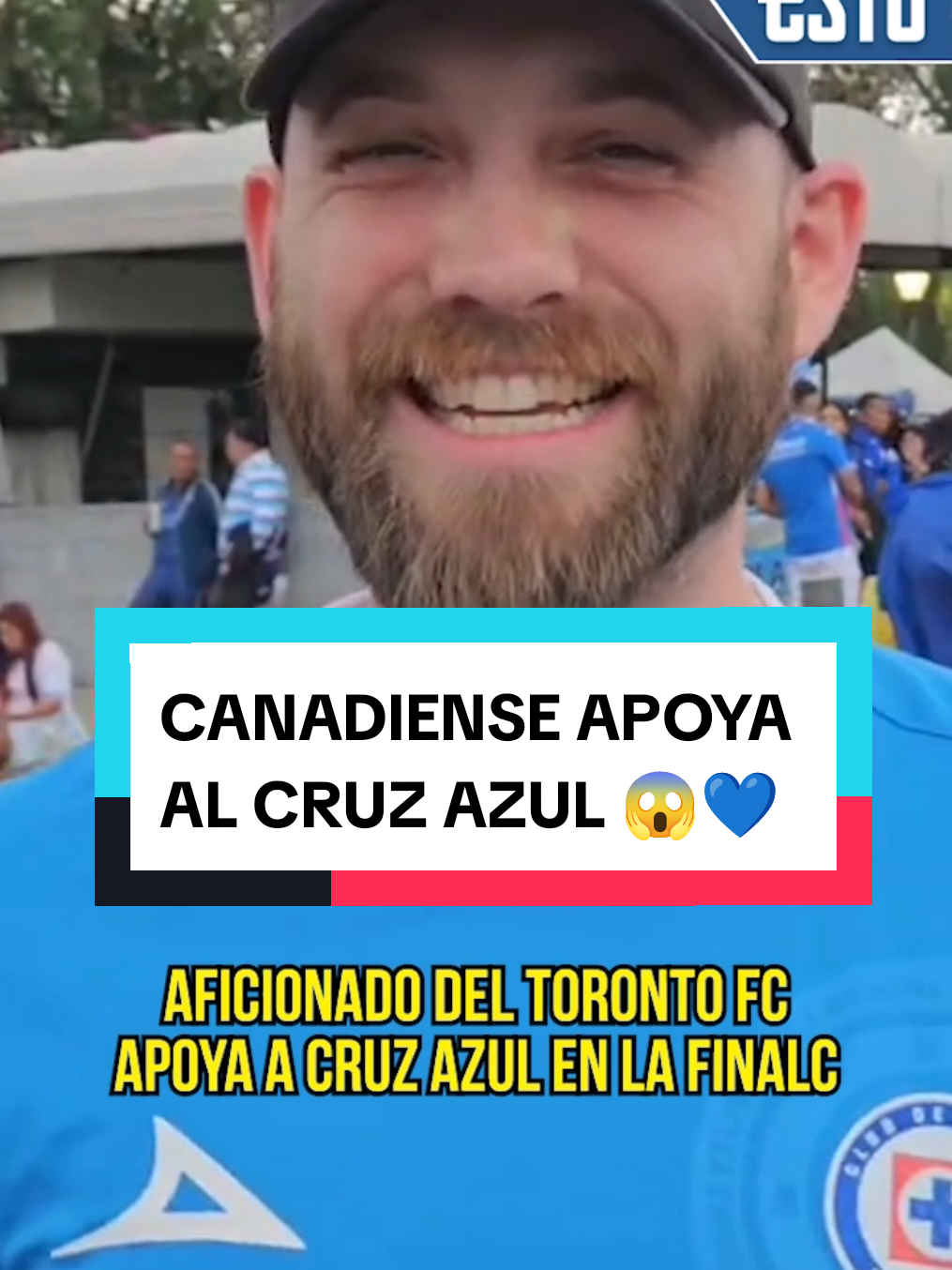 CANADIENSE VA CON CRUZ AZUL 💙 Un aficionado del Toronto prefiere ver campeón a la máquina que a su rival Vancouver. 😅😂 Y dicen que nada más en México pasa eso. 👀 #ESTO #deportes #cruzazul #lamaquina #celestes #concachampions #copadecampeones #CONCACAF #vancouver #whitecaps #final #vicentesanchez #azul #futbol #futbolmexicano #ligamx