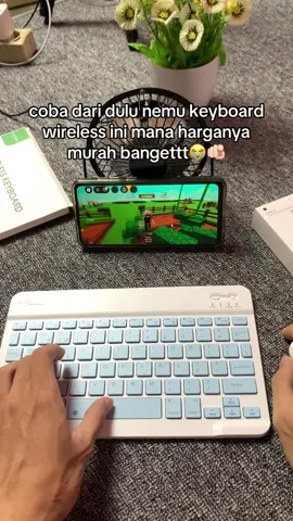ga nyesel sih🤩 #keyboardwireless #robloxstories 
