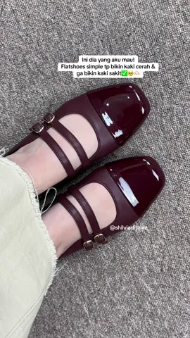 Dipakai berjam jam juga ga bikin kakk sakit / lecett🥹🫶🏻🫶🏻  #flatshoes #flatshoescantik #flatshoescewek #sandalwanita #sandalwanita #slipon #sandalslipon #sepatukaret #sepatusandal #sandalmaroon #rowey #flatshoeskekinian 
