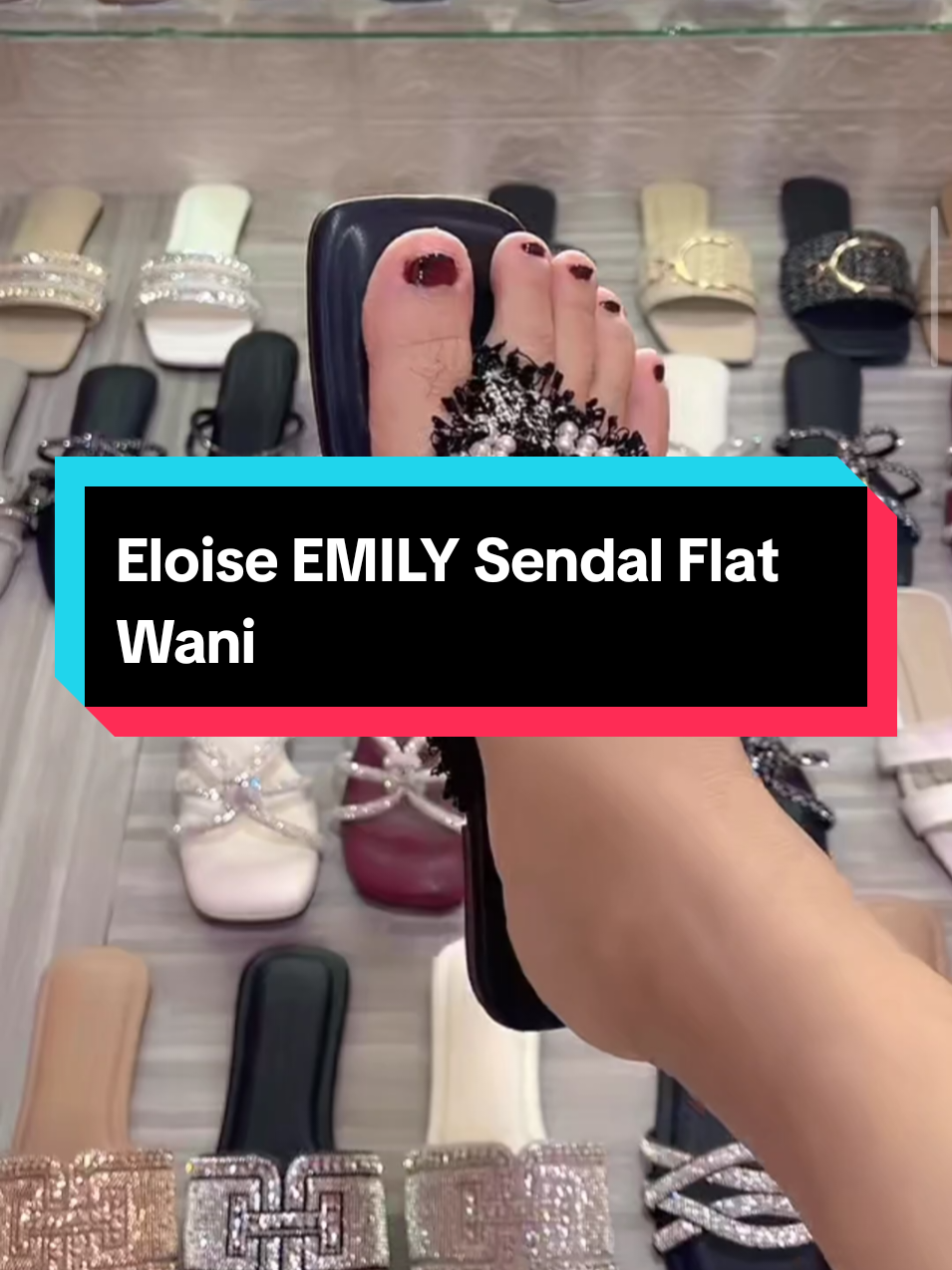 Eloise EMILY Sendal Flat Wanit#sandal #wanita #kekinianbanget #viralkan #fypシ゚ 
