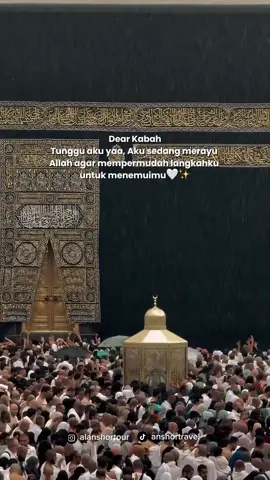 Dear Kabah, tunggu aku yaaa🕋🤍 #madina #makkah #umroh #travelumroh #umrohyuk #anshortravel #fyp 