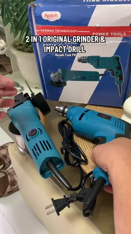 2 In 1 Original Grinder and Impact Drill By. Reaim Tool.PH #reaimgrider #reaimimpactdrill #impactdrill #toolset #grinderandimpactdrillset 