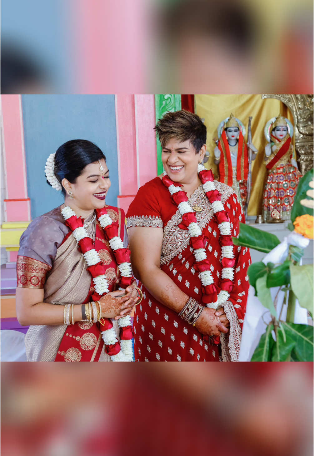 A month ago we had the best day!!! #fyp #wedding #indianwedding #browntiktok #southindian #thali #wlw #telegu #tamil #myforever #saree #outfits #pridemonth @Terusha Pillay🇿🇦 