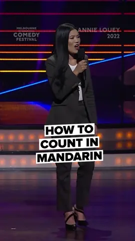 An important Mandarin counting lesson. @annielouey #micf #standupcomedy #mandarin