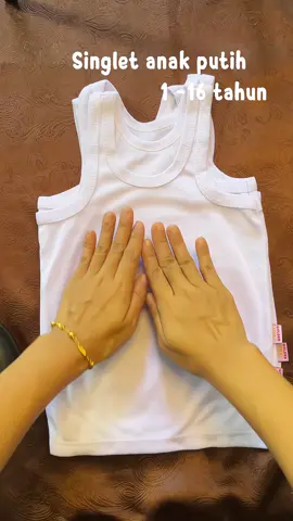 Singlet putih polos by goldenstar#singlet #kaosdalamanak #singletanak #perlengkapananak #fypp 