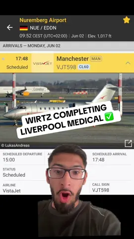 Florian Wirtz completing Liverpool medical #florianwirtz #wirtz #liverpool #lfc #fyp 